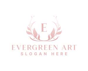 Elegant Art Flower Wreath logo design