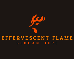 Flaming Chicken Fire logo design