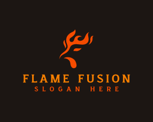 Flaming Chicken Fire logo design