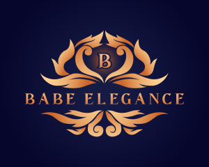 Elegant Ornamental Crest logo design