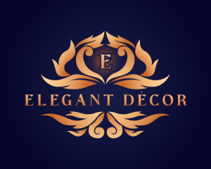 Elegant Ornamental Crest logo design