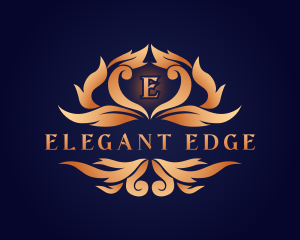 Elegant Ornamental Crest logo design