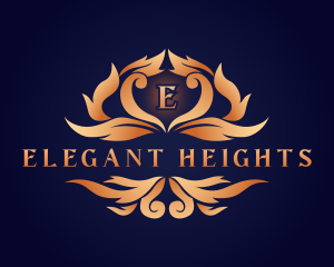 Elegant Ornamental Crest logo design