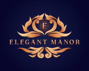 Elegant Ornamental Crest logo design