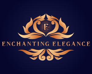 Elegant Ornamental Crest logo design