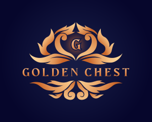 Elegant Ornamental Crest logo design