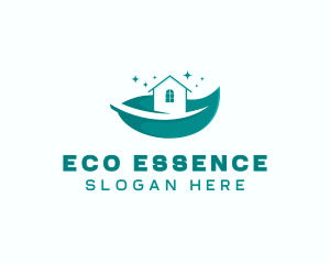 Leaf Eco Housekeeping logo design