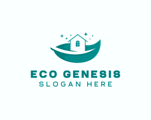 Leaf Eco Housekeeping logo design