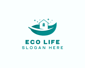 Leaf Eco Housekeeping logo design