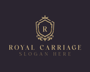 Royal Shield Crown Boutique logo design