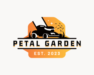 Lawn Mower Yard Equipment logo design