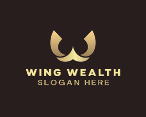 Wings Aviation Flight Letter W logo design