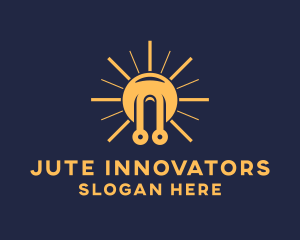 Light Bulb Circuit Innovation  logo design