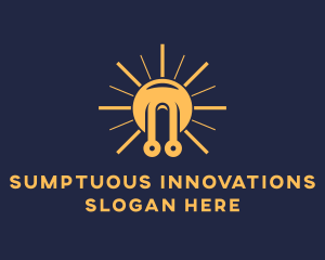 Light Bulb Circuit Innovation  logo design