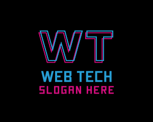 Digital Neon Tech logo design