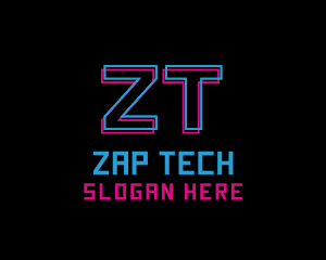 Digital Neon Tech logo design