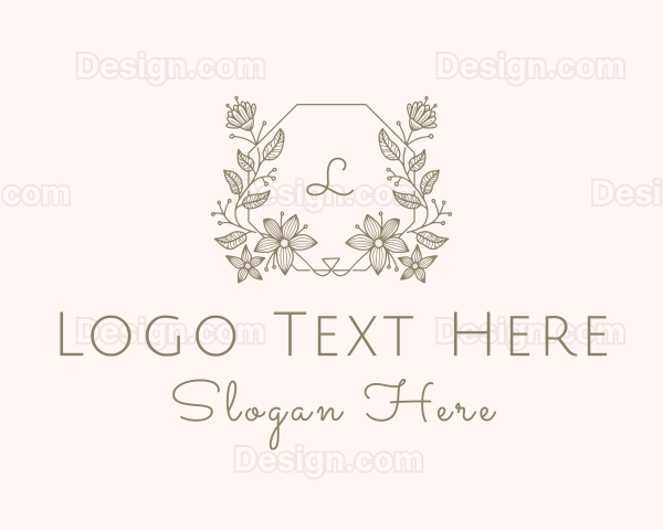 Floral Wedding Decoration Logo