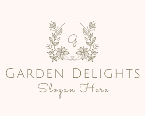 Floral Wedding Decoration  logo design