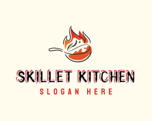 Flaming Food Cuisine logo design