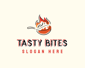 Flaming Food Cuisine logo