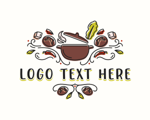 Culinary Restaurant Pot Logo