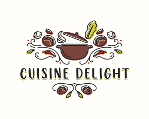 Culinary Restaurant Pot logo design