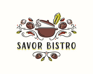 Culinary Restaurant Pot logo design