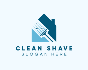 Home Cleaning Mop logo design