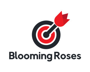 Rose Flower Target logo design