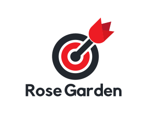 Rose Flower Target logo design