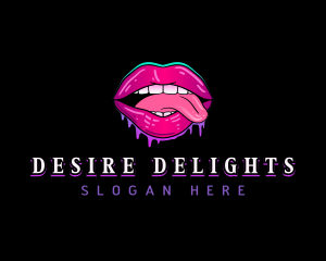 Sexy Erotic Lips logo design