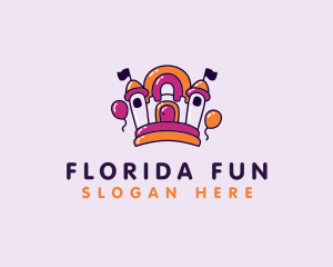 Fun Inflatable Bounce House  logo design