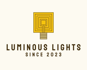 Maze Light Bulb  logo design