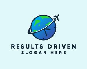 Travel Agency Clock  logo
