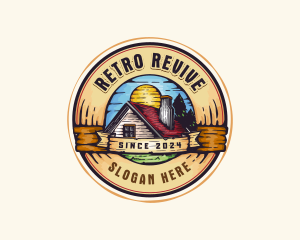 Retro House Property logo design