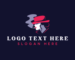 Hat Woman Cigarette logo