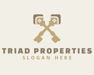 Property Home Key logo design