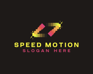 Motion Tech Pixel logo design