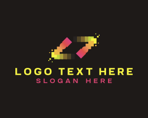 Motion - Motion Tech Pixel logo design