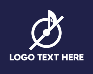 Note - Musical Note Sign logo design