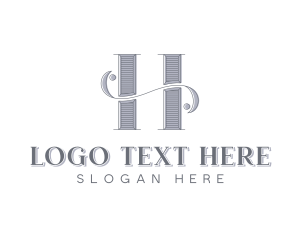 Boutique Hotel Elegant Letter H logo