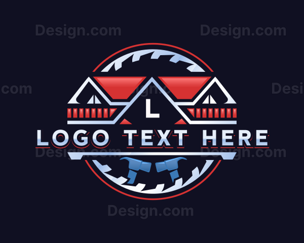 Roofing Construction Contractor Logo