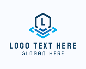 Tech Startup  Hexagon  logo