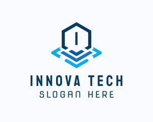 Tech Startup  Hexagon  logo design