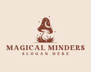 Eco Magical Mushroom logo design