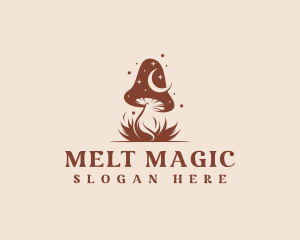 Eco Magical Mushroom logo design