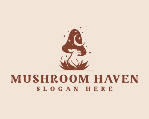 Eco Magical Mushroom logo design