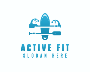 Fitness Sports Kayak logo design