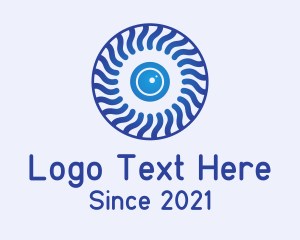 Blue Camera Swirl logo