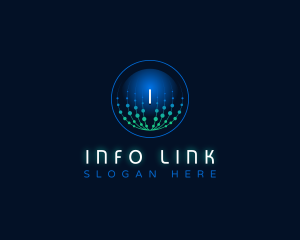 Network Link Technology logo design